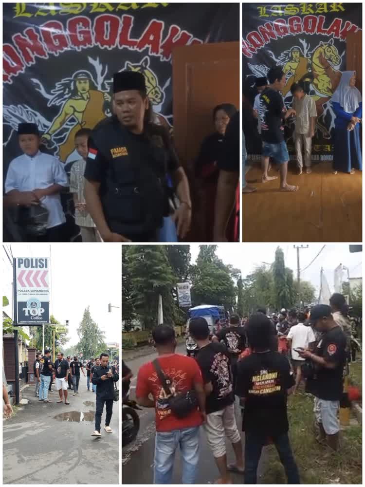 LRN Cabang Semanding Gelar Bagi Takjil dan Santunan Anak Yatim di Depan Polsek Semanding