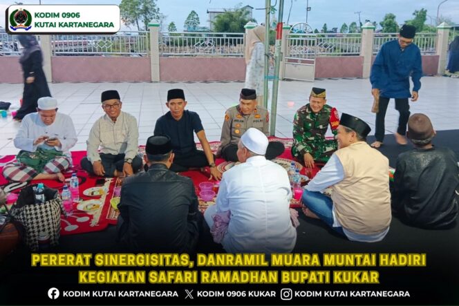 
Pererat Sinergisitas, Danramil Muara Muntai Hadiri Kegiatan Safari Ramadhan Bupati Kukar