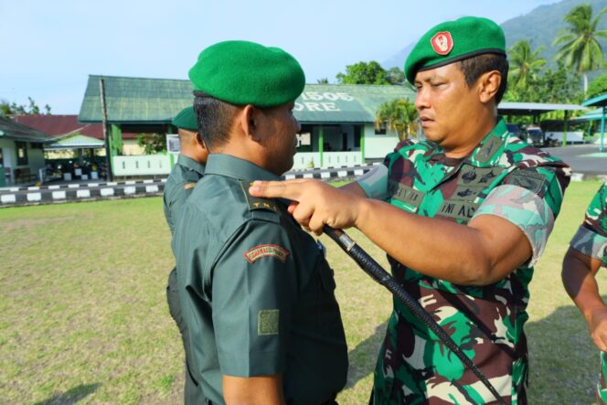 
Momentum Kebanggaan, 12 Prajurit Kodim 1505/Tidore Naik Pangkat