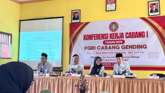 
PGRI Cabang Gending Perkuat Program Kerja Lewat Konkercab I 2026