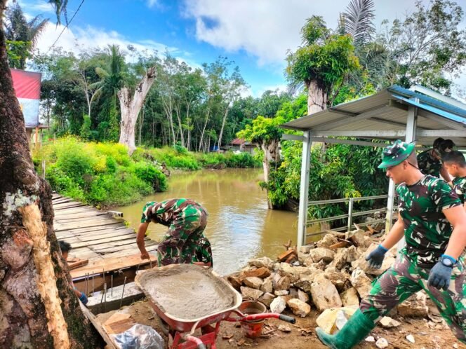 
TNI Hadir di Tengah Rakyat, Jembatan Garuda Dibangun Secara Gotong Royong