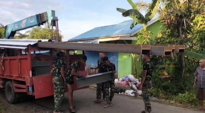 
Material Besi Jembatan Garuda Tiba di Lokasi, Tanda Pekerjaan Masuk Tahap Utama