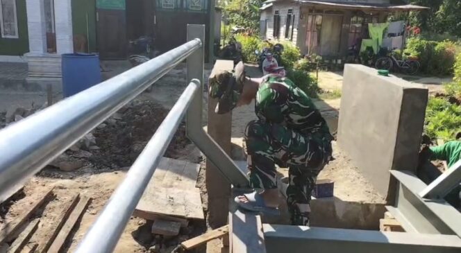 
Rangka Besi Terpasang, Pembangunan Jembatan Garuda Kian Dikebut