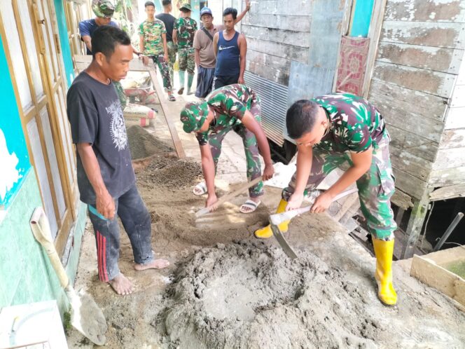 
Satgas Jembatan Garuda Fokus Pasangan Dinding dan Persiapan Pengecoran