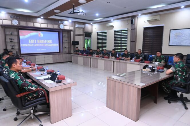 
Danlanud Sultan Hasanuddin Pimpin Exit Briefing, Sampaikan Apresiasi dan Pesan Profesionalisme