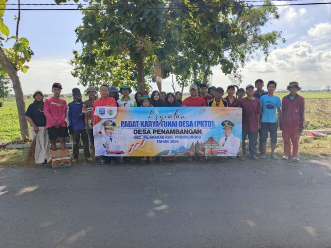 
‎Pemdes Penambangan Pajarakan Gelar Padat Karya Tunai Normalisasi Saluran Irigasi