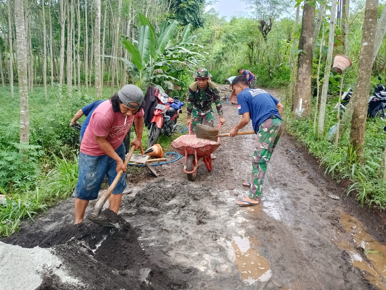 Progres TMMD Ke-128 Capai Tahap Akhir, Pembangunan TPT Tinggal 2 Titik