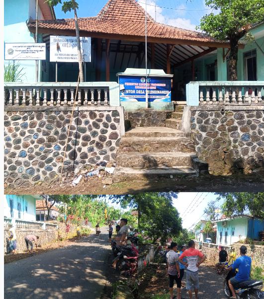 Totalitas Tanpa Sekat, Pemdes Wringinanom, Kuripan Turun Tangan Bersihkan Kantor Desa hingga Selokan