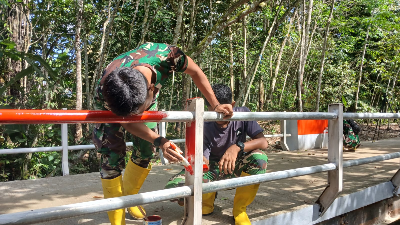 Pengecatan Jembatan Garuda Jadi Tahap Akhir, Simbol Semangat Membangun Negeri