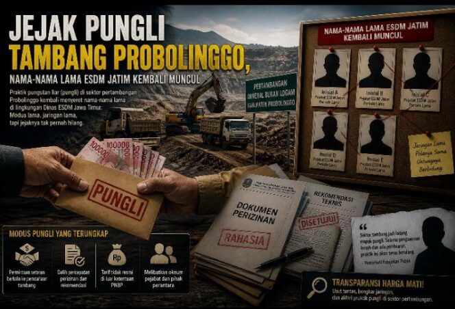 
Jejak Pungli Tambang Probolinggo, Nama-Nama Lama ESDM Jatim Kembali Muncul