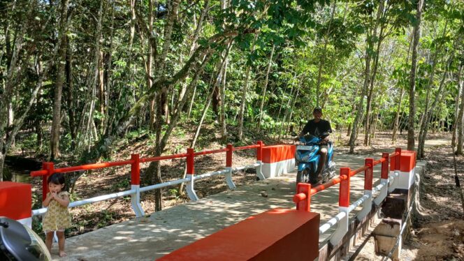 
Jembatan Perintis Garuda di Desa Mangkusip Rampung 100 Persen, Siap Dimanfaatkan Warga