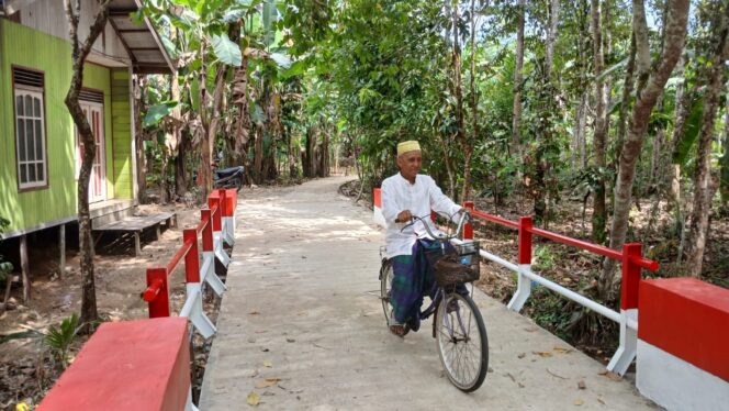 
Warga Desa Mangkusip Bersyukur, Jembatan Perintis Garuda Jadi Harapan Baru Masyarakat