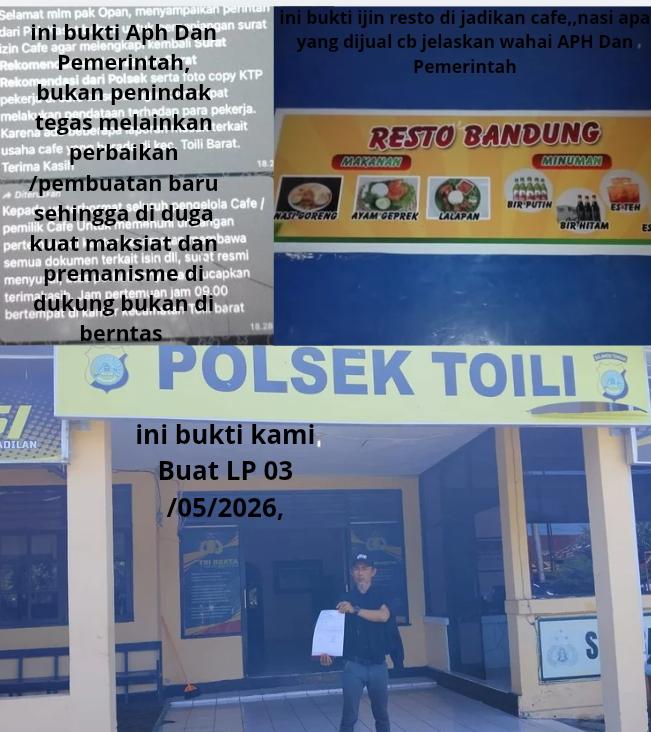 Diduga Laporan Ancaman Preman Cafe Diabaikan, Polsek Toili Disorot Tidak Punya Nyali: Warga Minta Kapolda Sulteng Turun Tangan