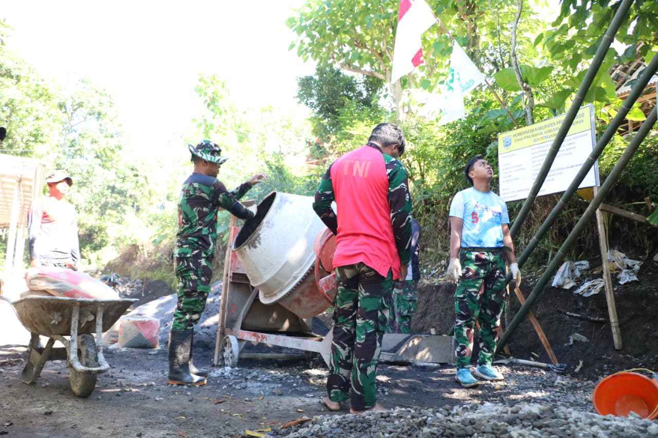 TMMD Ke-128 Kodim 0820/Probolinggo, Pembangunan SPAM di Dusun Klagin Desa Brabe Memasuki Tahap Akhir