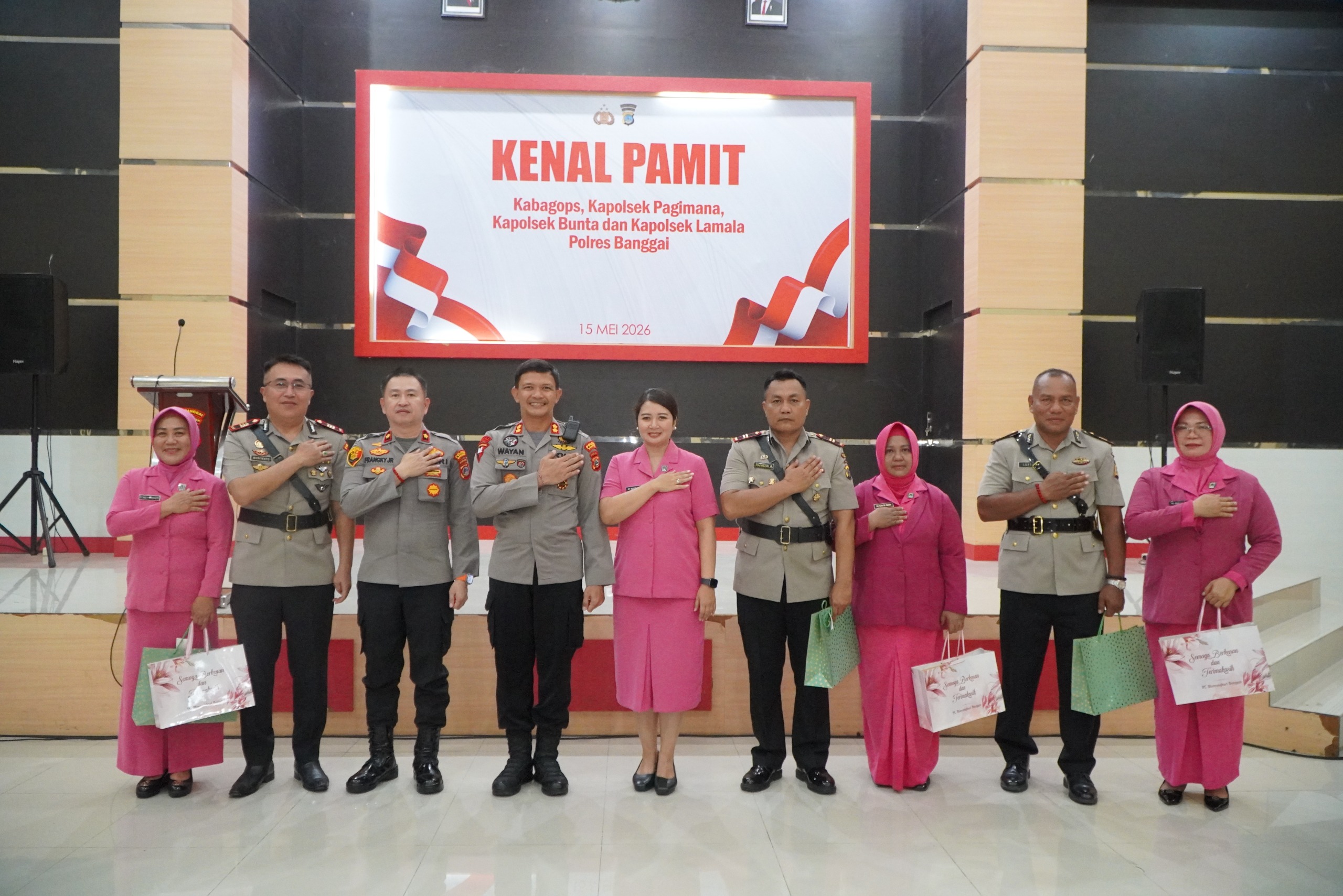 Pesan Kapolres Saat Pimpin Sertijab PJU Polres Banggai Kapolsek