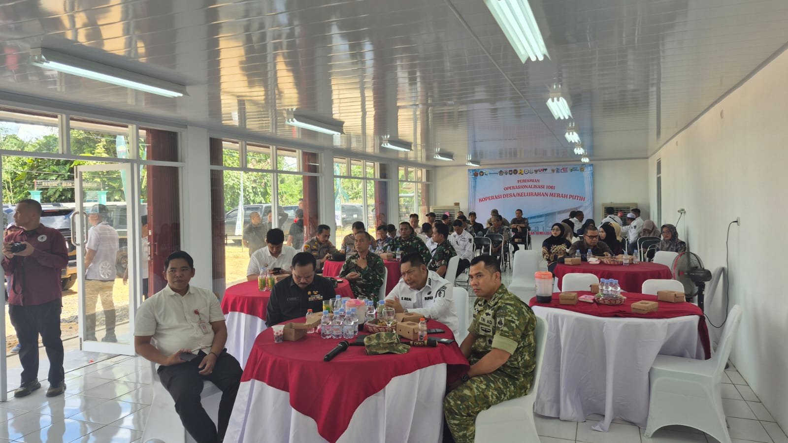 Dandim 1002/HST Bersama Forkopimda Ikuti Zoom Peresmian Koperasi Desa Merah Putih