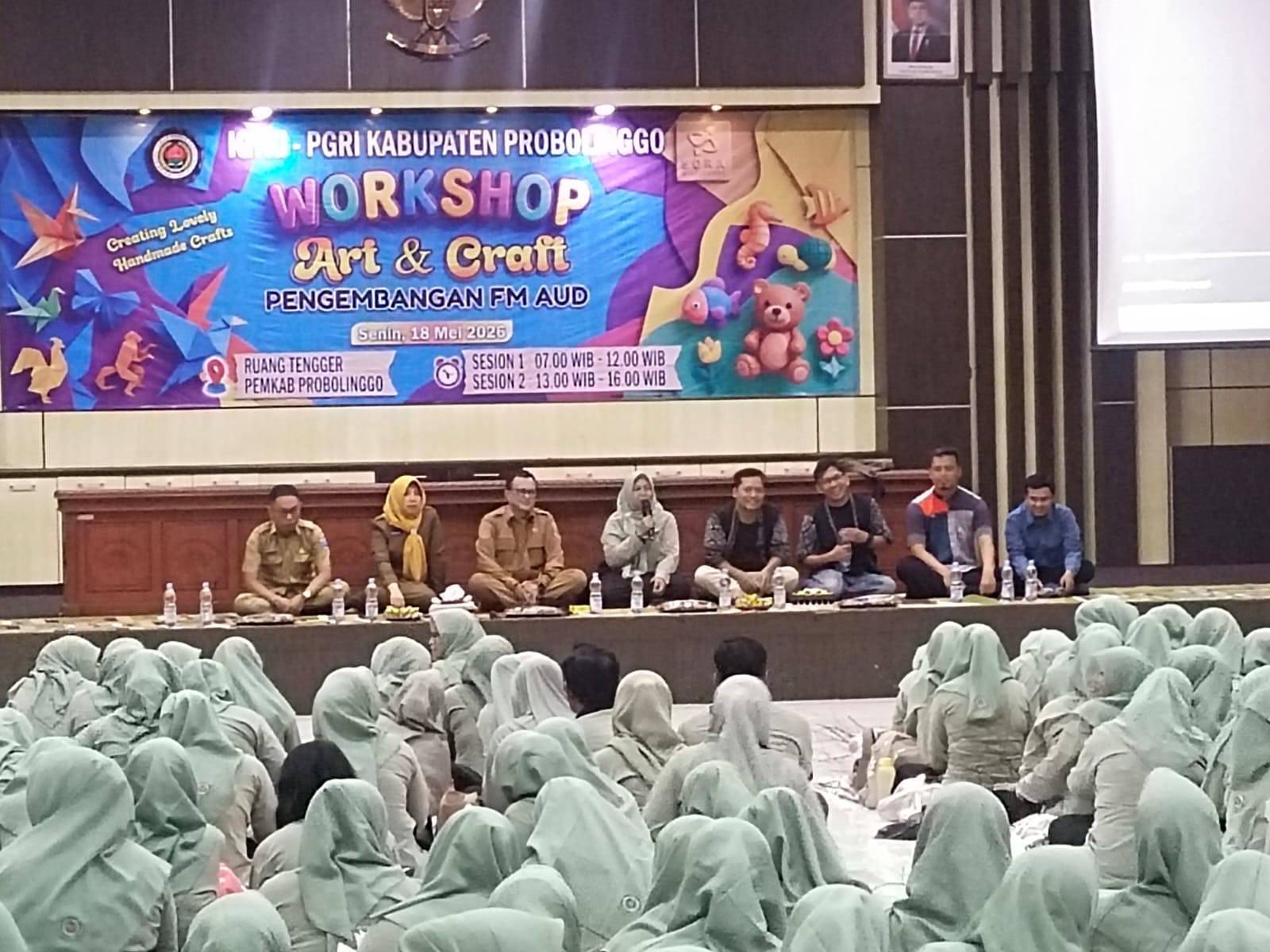 IGTKI-PGRI Kabupaten Probolinggo Gelar Workshop Art and Craft Pengembangan Fisik Motorik Anak Usia Dini