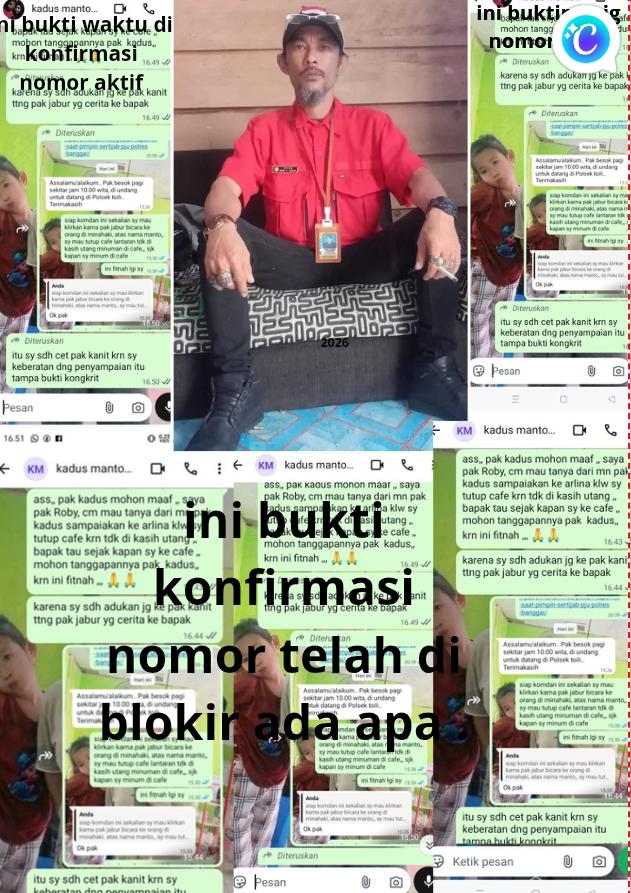 Diduga Kadus 3 (MNT) Sebar Fitnah Tutup Cafe Tidak Di Kasih Utang,Tunjukan Buktinya, Roby Akan Polisikan Pencemaran Nama Baik Dan Diskriminasi Kebebasan Pers. Diduga Kadus 3 (MNT) Sebar Fitnah Tutup Cafe Tidak Di Kasih Utang,Tunjukan Buktinya, Roby Akan Polisikan Pencemaran Nama Baik Dan Diskriminasi Kebebasan Pers.