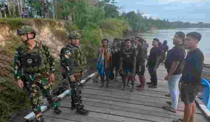 Koops TNI Habema Evakuasi 44 Pendulang Emas dari Gangguan OPM di Pegunungan Bintang