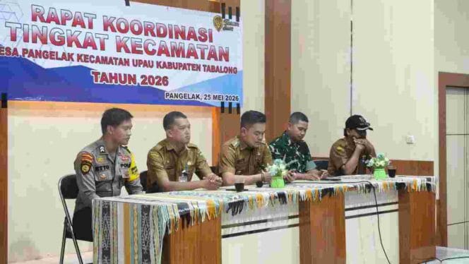 
Rapat Koordinasi Bulanan Kecamatan Upau, Babinsa Tekankan Pentingnya Sinergi dan Silaturahmi Antar Instansi