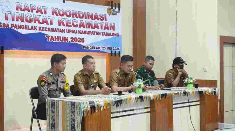 Rapat Koordinasi Bulanan Kecamatan Upau, Babinsa Tekankan Pentingnya Sinergi dan Silaturahmi Antar Instansi