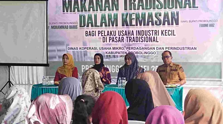 DKUPP Kabupaten Probolinggo Gelar Pelatihan Olahan Makanan Tradisional Dalam Kemasan Bagi Pelaku Industri Kecil Pasar Semampir