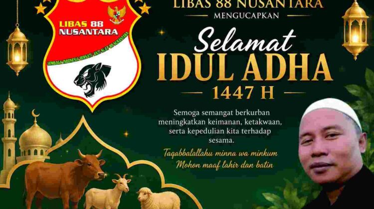 Ketua LIBAS 88 Nusantara Muhyiddin Evyni Sampaikan Ucapan Idul Adha, Tekankan Semangat Berkurban dan Solidaritas