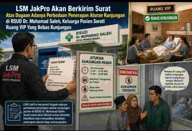 
Diduga Ada Perbedaan Penerapan Aturan Kunjungan di RSUD Dr. Mohamad Saleh, Keluarga Pasien Soroti Ruang VIP