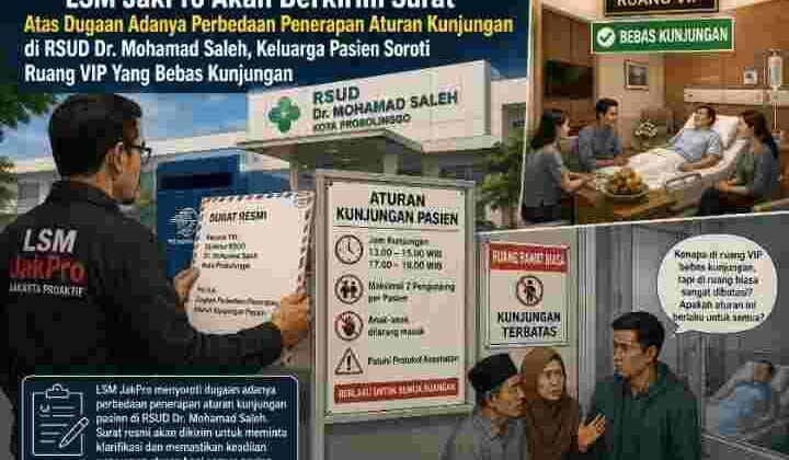 Diduga Ada Perbedaan Penerapan Aturan Kunjungan di RSUD Dr. Mohamad Saleh, Keluarga Pasien Soroti Ruang VIP