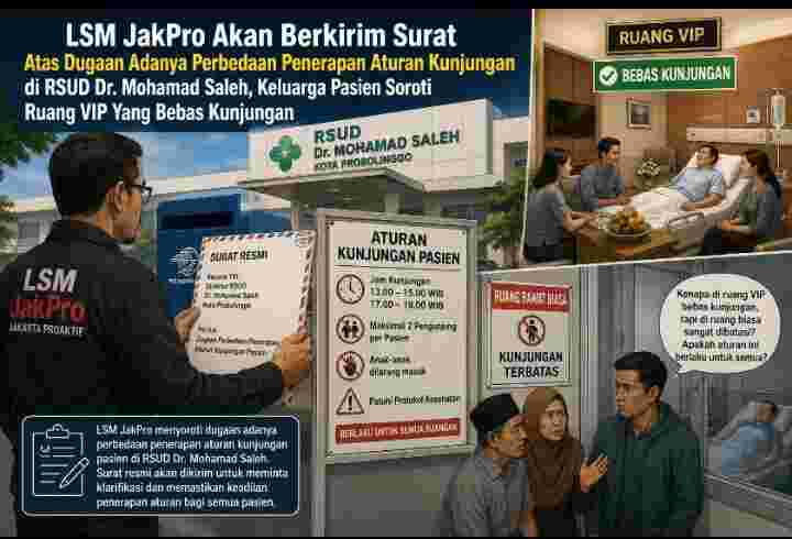 Diduga Ada Perbedaan Penerapan Aturan Kunjungan di RSUD Dr. Mohamad Saleh, Keluarga Pasien Soroti Ruang VIP