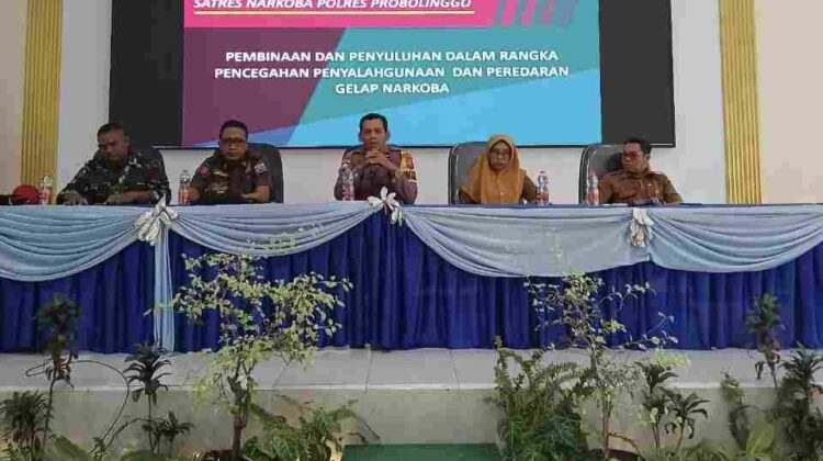 Koramil Kraksaan Hadiri Kegiatan Sosialisasi Kedisiplinan, Ketertiban Dan Bahaya Narkoba Di lingkungan Pendidikan