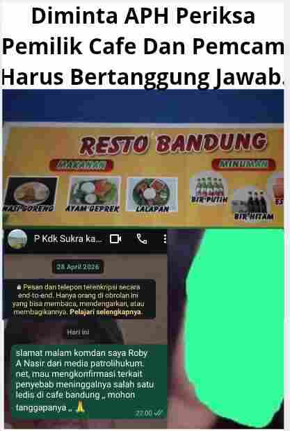 Warga Minta Pemilik Cafe Bandung Dan Pihak Terkait Tunjukan Hasil Visum Atau Rekam Medis Bahwa LC Yang Meninggal Karena Sakit Liver. Warga Minta Pemilik Cafe Bandung Dan Pihak Terkait Tunjukan Hasil Visum Atau Rekam Medis Bahwa LC Yang Meninggal Karena Sakit Liver.