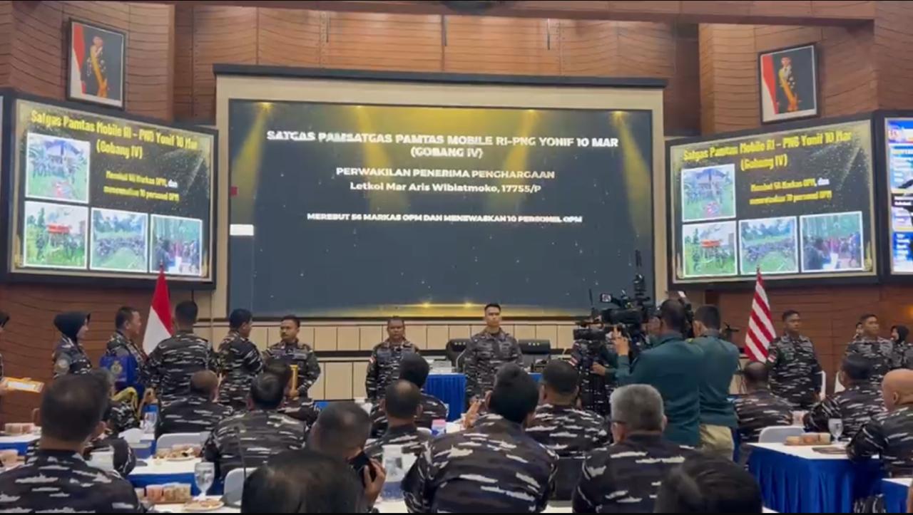 Marinir Lumpuhkan 10 Anggota OPM dan Rebut 56 Markas, KSAL Beri Penghargaan Tertinggi