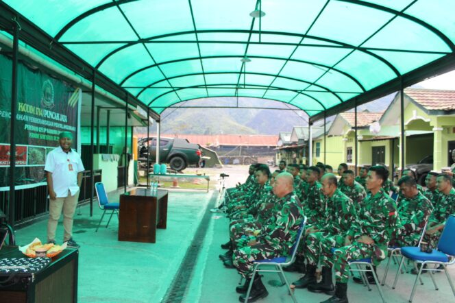 
Kodim 1714/Puncak Jaya Gelar P4GN dan Tes Urin Personel Semester I TA 2026