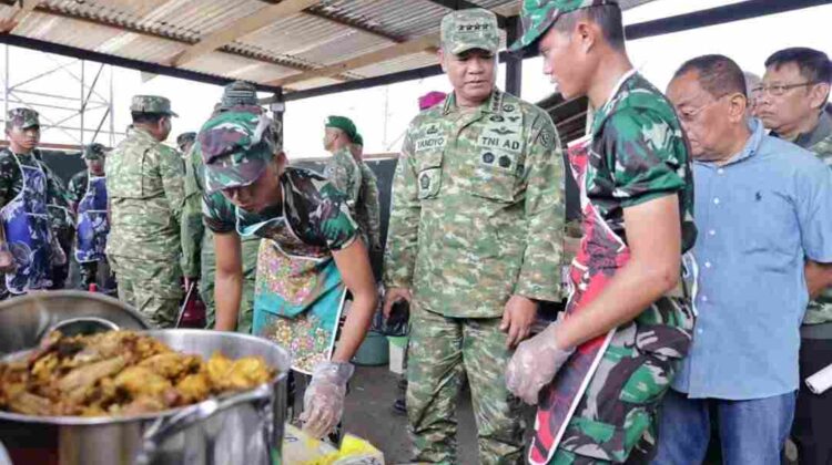 Wapang TNI Dampingi Menhan RI Tinjau Yonif TP 808/Mbaham Matta di Papua Barat