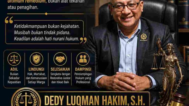 Gagal Bayar karena Musibah, Berujung Laporan Pidana: Dedy Luqman Hakim Pertanyakan Arah Penegakana