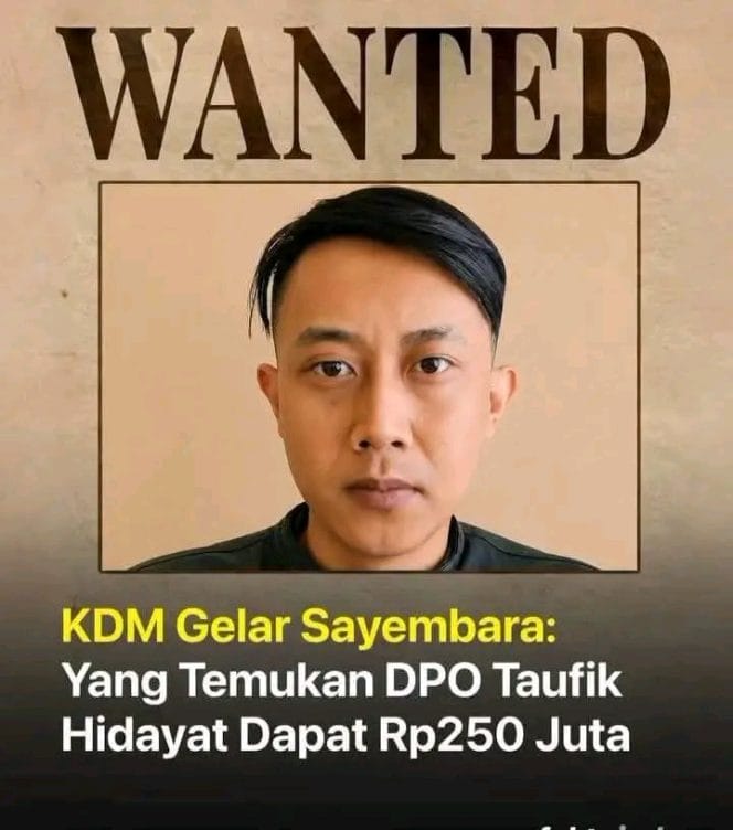 
Kang Dedi Mulyadi (KDM) Sayembarakan Rp250 Juta untuk Penangkap Buronan Kasus Penganiayaan Perempuan di Jawa Barat