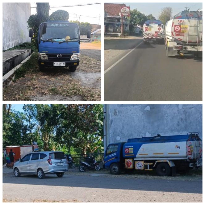 
Dua Truk Tangki Misterius Kabur Saat Hendak Diklarifikasi, Dugaan Penyimpangan Distribusi Solar Disorot GRIB Jaya Kediri