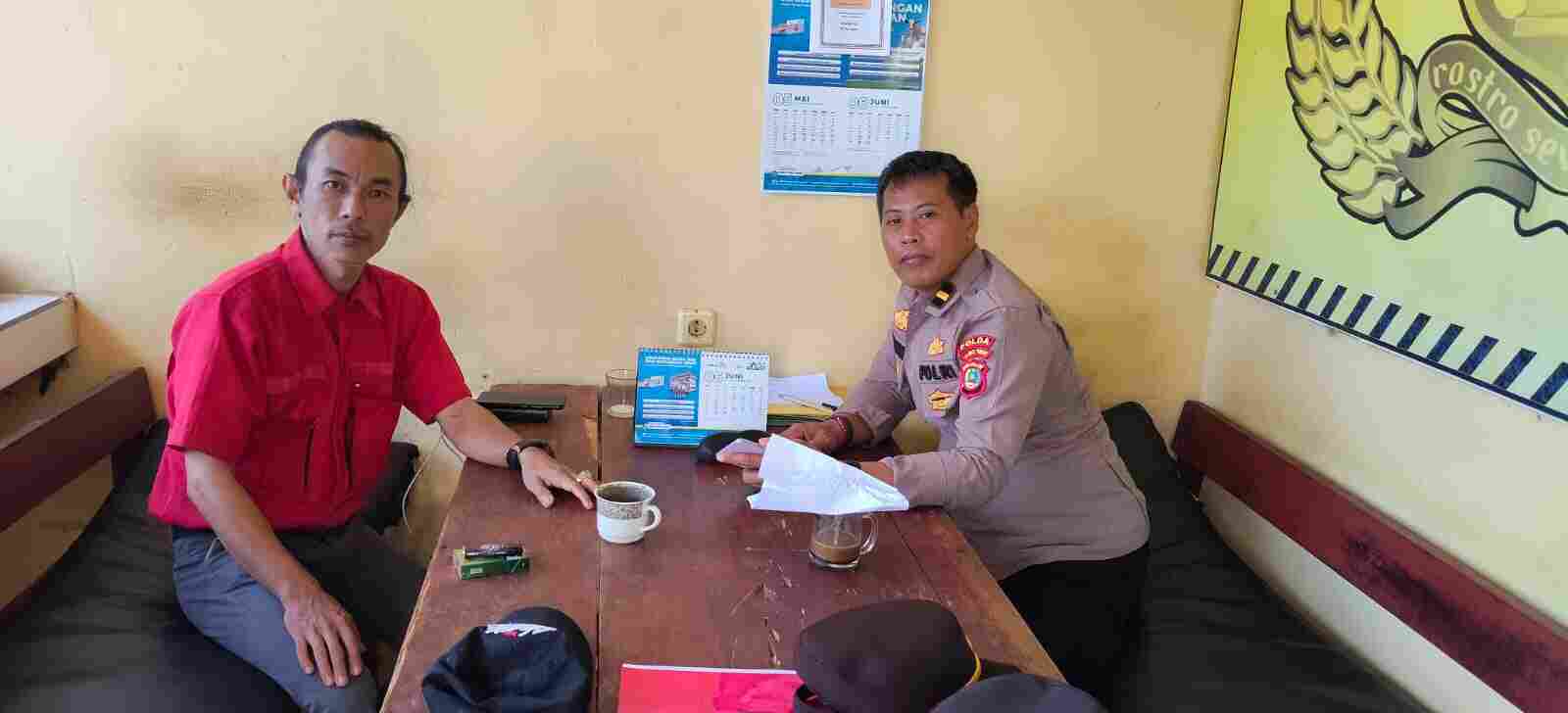 Wapimpred Media Patrolihukum. net Jalin Silahturahmi Bersama Kasubsektor Toili Barat, Wujud Sinergitas Mitra Kerja.