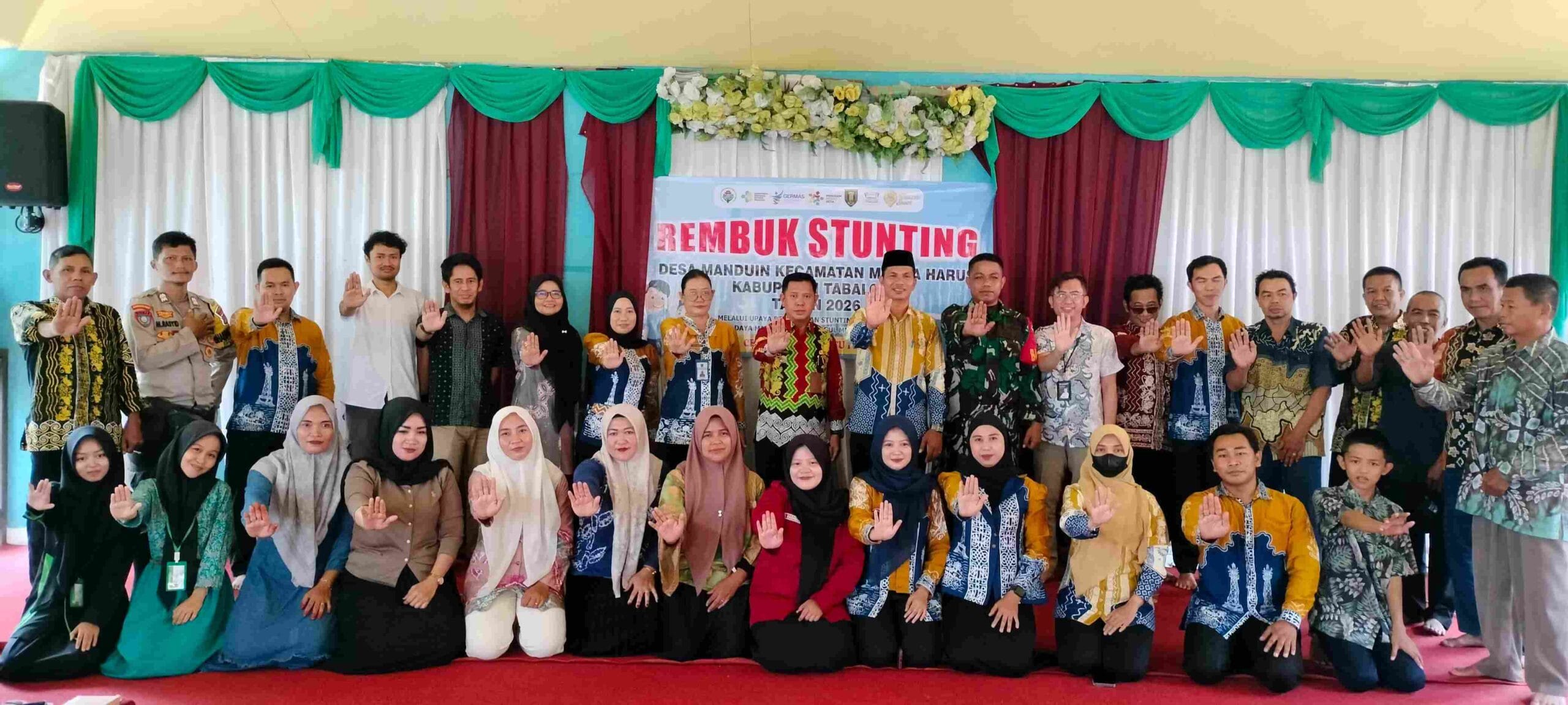 Babinsa Koramil 1008-05/Kelua-Muara Harus Dukung Rembuk Stunting Desa Manduin 2026