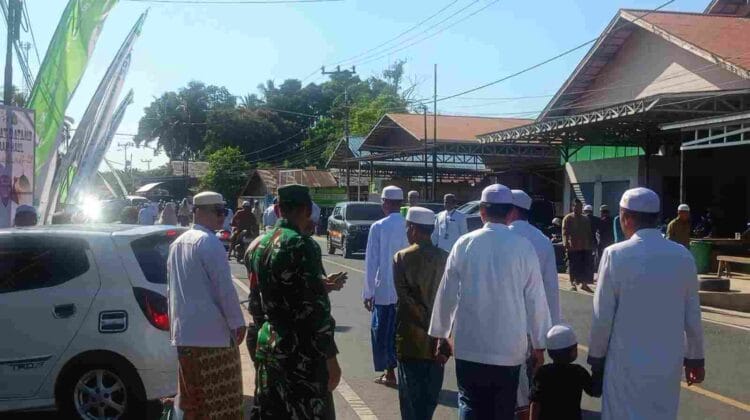 Koramil 1002-08/LAU Kawal Haul KH. Mahfuz Amin, Ribuan Jamaah Padati Ponpes Ibnul Amin Pemangkih