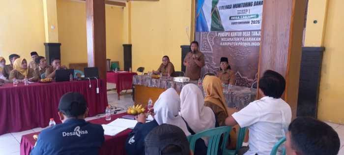 Kecamatan Pajarakan Gelar Monev Dana Desa Tahap I 2026 di Desa Tanjung