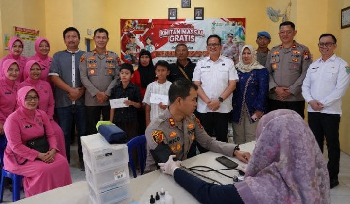 Polres Probolinggo Kota Gelar Khitan Gratis dan Donor Darah Sambut Hari Bhayangkara ke-80