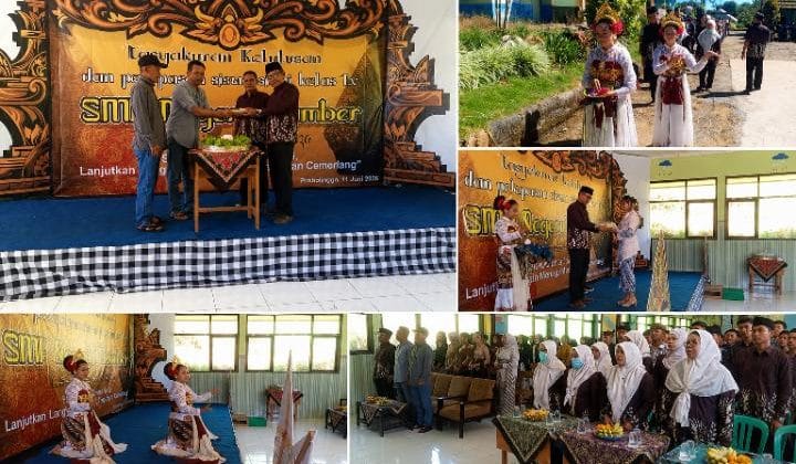 “Selesai Bukan Berarti Usai”, Pesan Mendalam Warnai Pelepasan 84 Siswa SMPN 1 Sumber