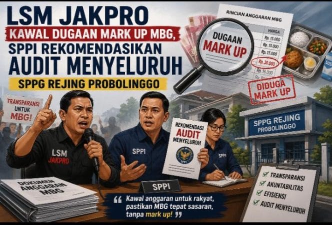 
SPPI Temukan Indikasi Mark Up Bahan Baku MBG di SPPG Rejing, JAKPRO Siapkan Laporan ke Kejaksaan