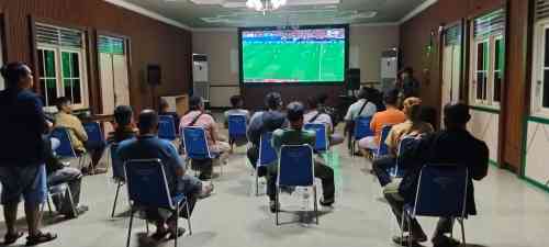 Kodim 1008/Tabalong Gelar Nobar Piala Dunia 2026, Pererat Silaturahmi TNI dan Masyarakat