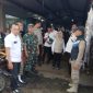 Bersama Sejumlah Pihak, Koramil Maron Melakukan Pendampingan Penataan Ulang PKL Diarea Pasar