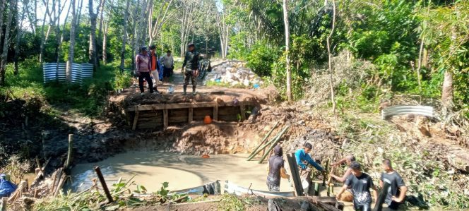 
Empat jembatan strategis di HST terus dikebut pembangunannya