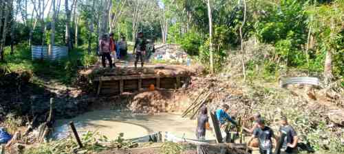 Empat jembatan strategis di HST terus dikebut pembangunannya