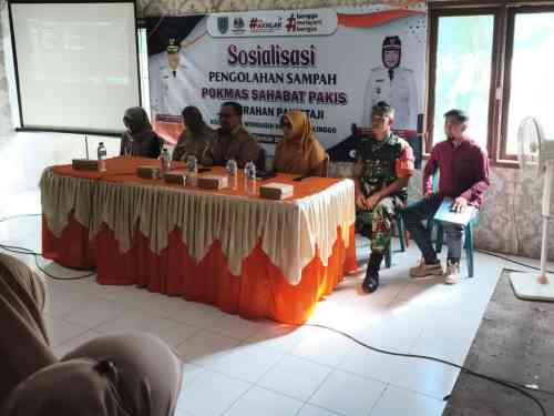 Koramil Wonoasih Dampingi Pelaksanaan Sosialisasi Pengolahan Sampah